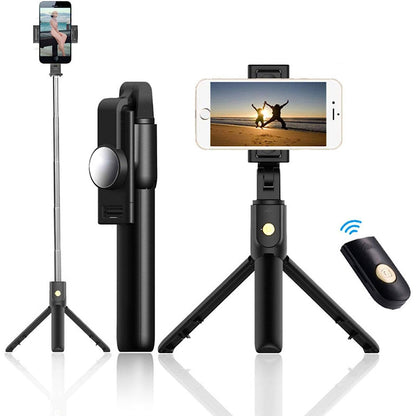  Selfie Stick  Wireless  Built-in Tripod   Remote Shutter  Stand  Self-Portrait   - BFG32 1989-1