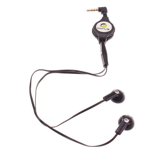 image of Retractable Earphones Headphones Hands-free Headset Handsfree Earbuds  - BFB63 405-1