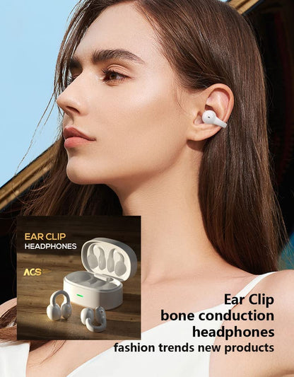 Wireless Ear-Clip TWS Earphones Bluetooth Earbuds Bluetooth Charging Case Hands-free Mic Headset - BFZ33 1902-6