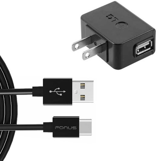 image of Home Wall USB Charger with 6ft Long Type-C Cable 2059-1