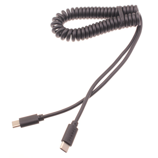 image of Coiled Cable USB-C to TYPE-C Fast Charger Cord Power  - BFD26 1421-1