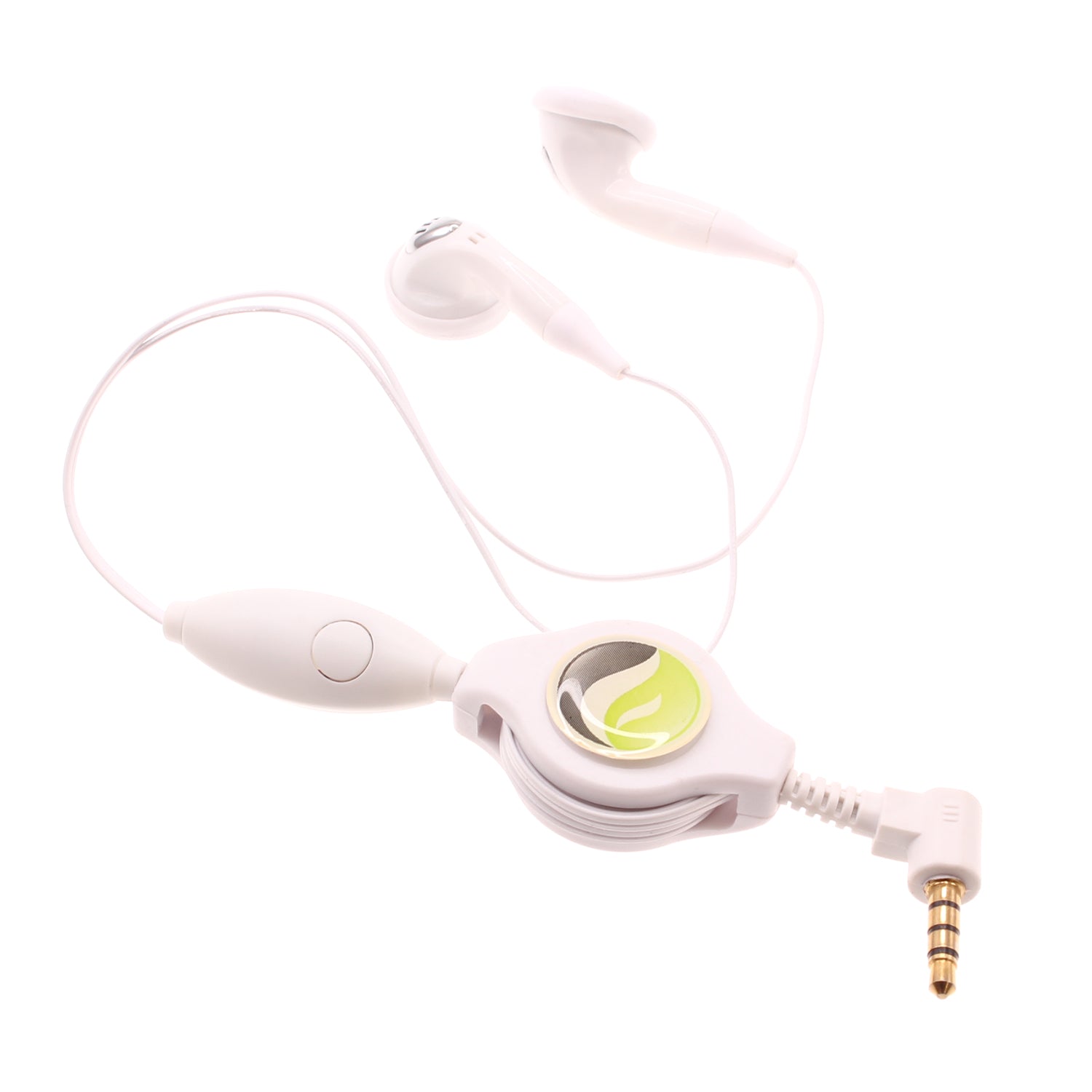 Retractable Earphones Headphones Hands-free Headset 3.5mm w Mic Earbuds  - BFB80 353-1