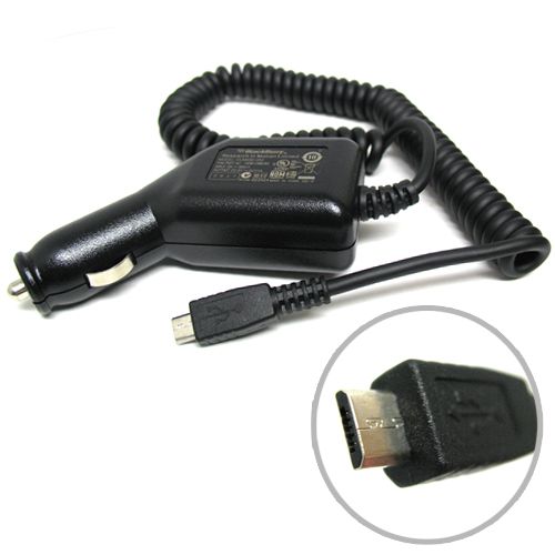 Car Charger Micro-USB OEM Coiled Cable Power  - BFA17 741-2