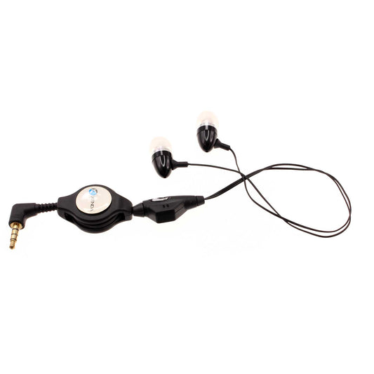 image of Retractable Earphones Wired Headphones Handsfree Mic Headset 3.5mm  - BFC63 357-1