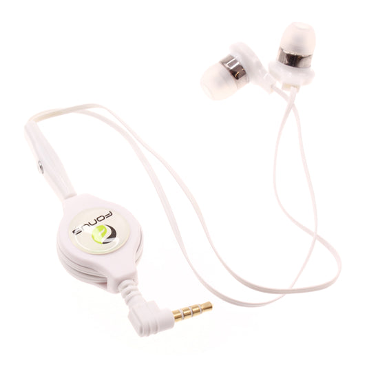 image of Retractable Earphones Headphones Hands-free Headset Handsfree Earbuds  - BFB72 407-1