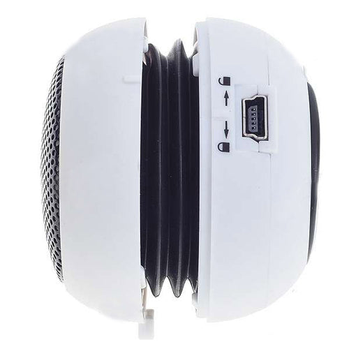 Wired Speaker Portable Audio Multimedia Rechargeable White  - BFS99 347-3