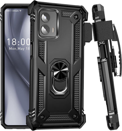 For Motorola Moto G Power 5G 2024 Case with Belt Clip Holster 2091-1