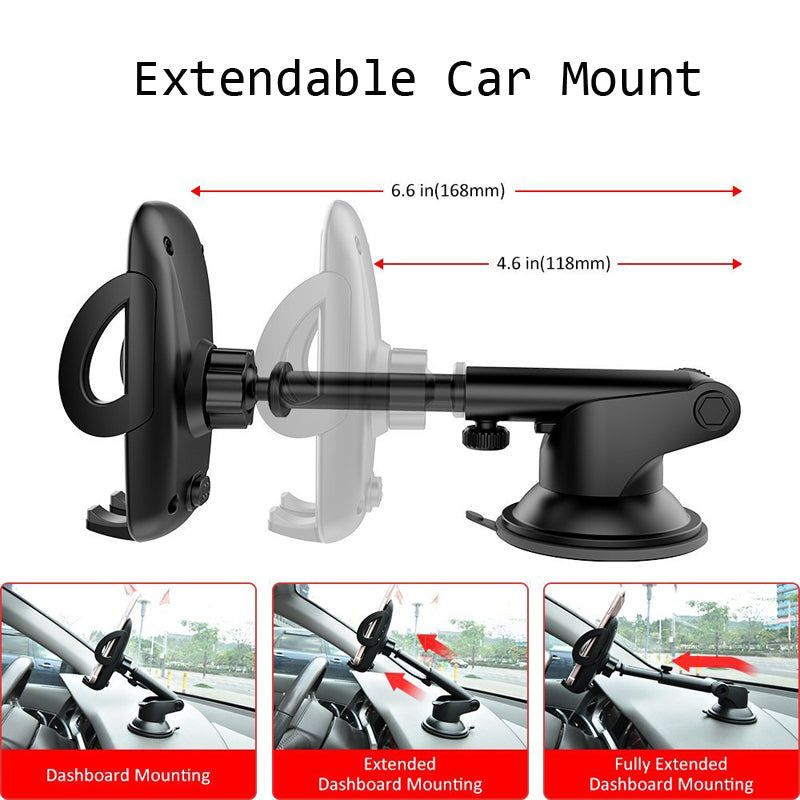 Car Mount Dash Windshield Holder Telescopic Cradle  - BFN98 1083-3