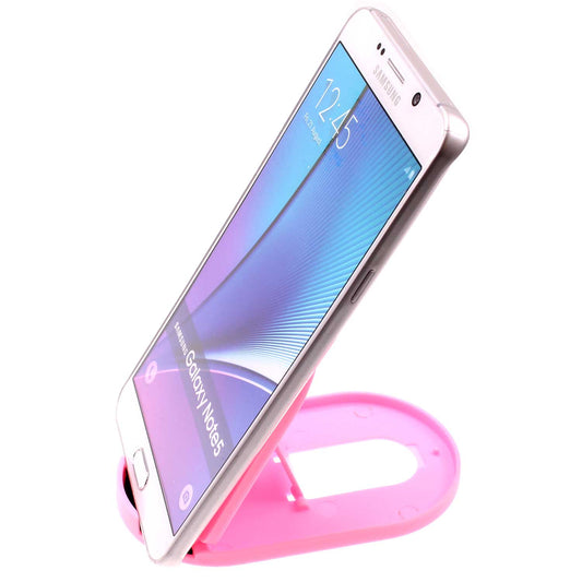 image of Fold-up Stand Pink Holder Travel Desktop Cradle  - BFS14 1628-1