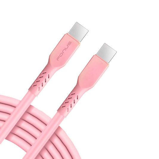 Pink 10ft Long Cable USB-C to Type-C PD Fast Charger Cord Power Wire  - BFA15 1585-1