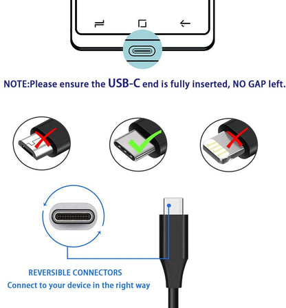 10ft USB Cable Type-C Charger Cord Power Wire USB-C  - BFJ50 295-4