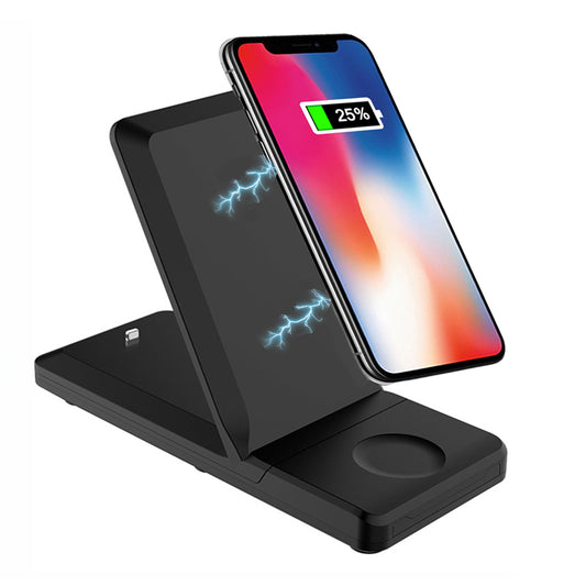 image of Wireless Charger 15W Fast Folding Stand 2-Coils Charging Pad  - BFZ82 1704-1