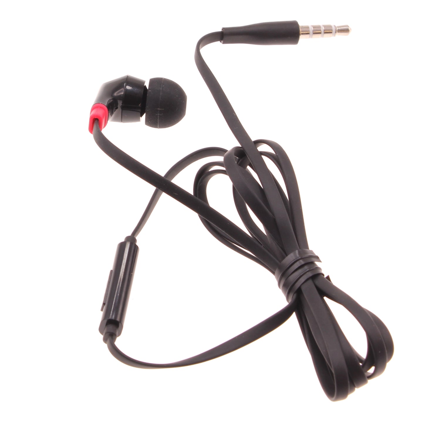 Mono Headset Earphone w Mic Wired Earbud 3.5mm Single Headphone Hands-free  - BFF47 440-1