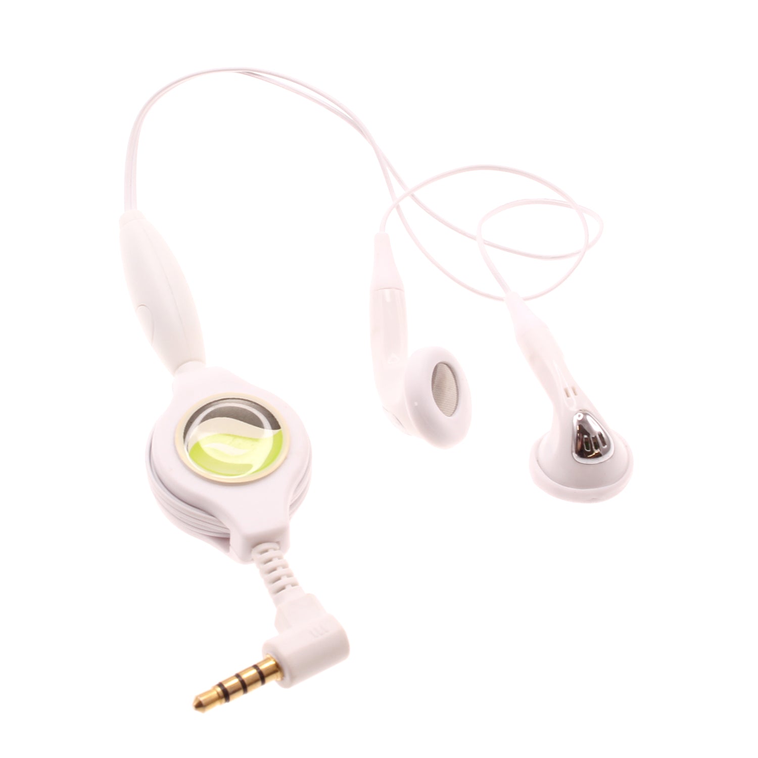 Retractable Earphones Headphones Hands-free Headset 3.5mm w Mic Earbuds  - BFB80 353-1