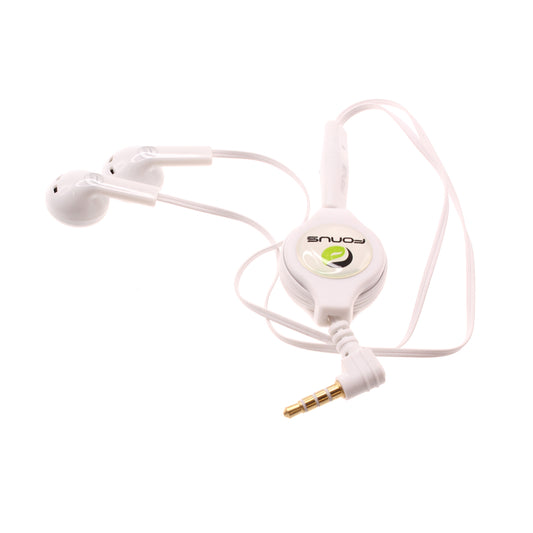 image of Retractable Earphones Headphones Hands-free Headset Handsfree Earbuds  - BFB56 406-1