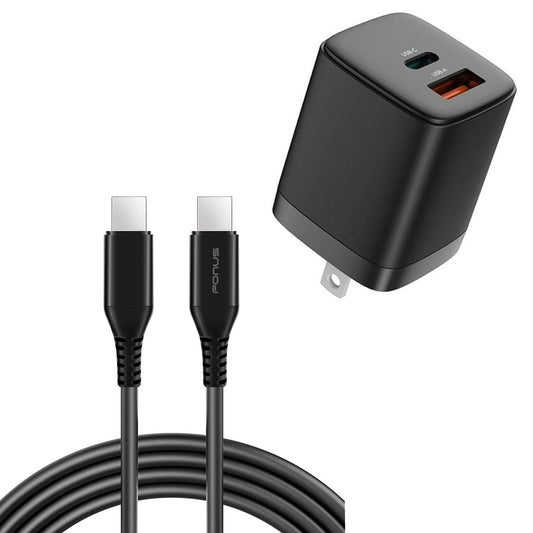 image of 38W PD Home Charger Fast Type-C 6ft Long Cable USB-C Power Cord QC3.0 Adapter  - BFG88 1861-1