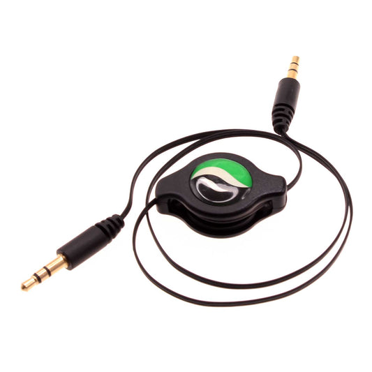 image of Aux Cable Retractable  3.5mm Adapter Car Stereo Aux-in Audio Cord  - BFM93 326-1