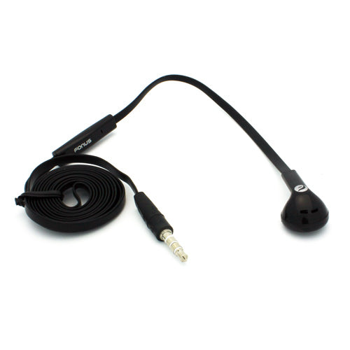 Mono Headset Wired Earphone Single Earbud 3.5mm Headphone Flat  - BFJ88 387-4