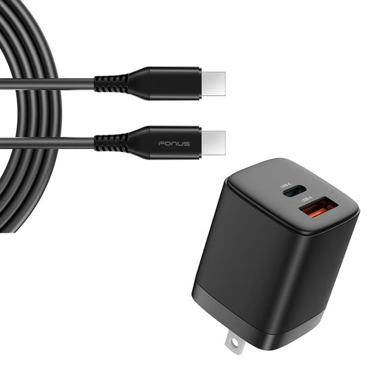 image of 38W PD Home Charger Fast Type-C 6ft Long Cable USB-C Power Cord QC3.0 Adapter  - BFG88 1861-1