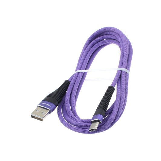 image of 6ft USB Cable Purple Type-C Charger Cord Power Wire  - BFR91 1175-1