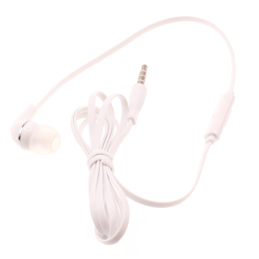 image of Mono Headset Earphone w Mic Wired Earbud 3.5mm Single Headphone Hands-free  - BFF70 441-1