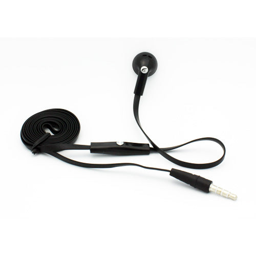 Mono Headset Wired Earphone Single Earbud 3.5mm Headphone Flat  - BFJ88 387-1