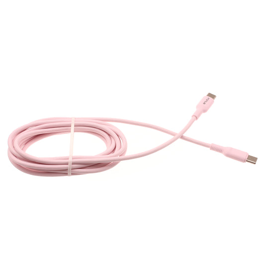 image of Pink 6ft Long Cable USB-C to Type-C PD Fast Charger Cord Power Wire  - BFB43 1419-1