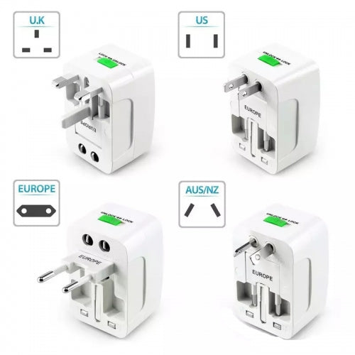 International Charger USB 2-Port Travel Adapter Plug Converter AC Power  - BFM08 1344-2