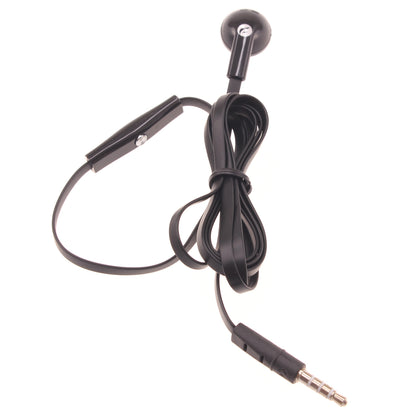 Mono Headset Wired Earphone Single Earbud 3.5mm Headphone Flat  - BFJ88 387-1