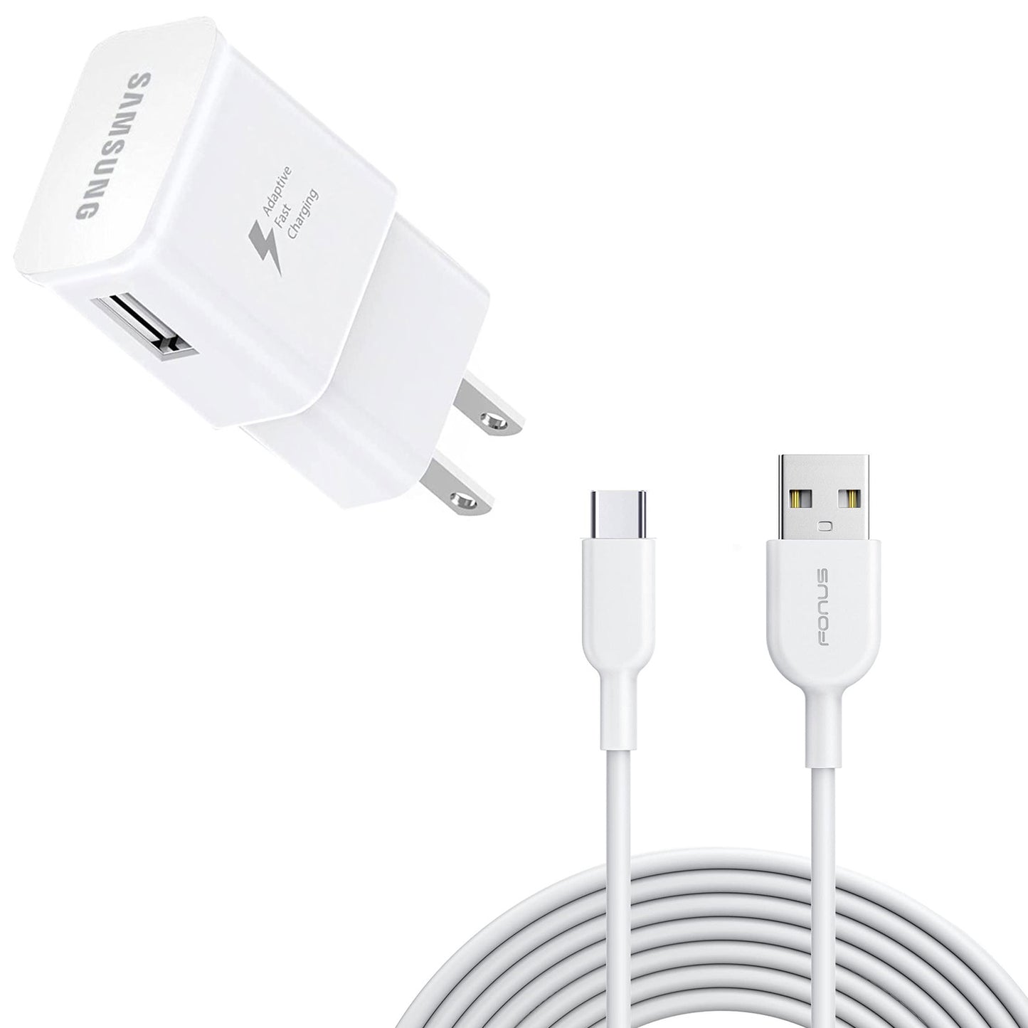 Fast Home Charger Type-C 6ft USB Cable Quick Power Adapter  - BFM13 933-1