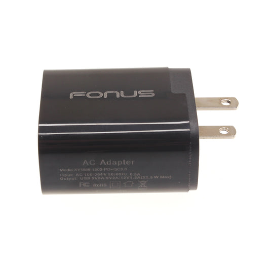 image of Fast Home Charger 36W 2-Port USB Type-C Port Travel Wall  - BFG48 1428-1