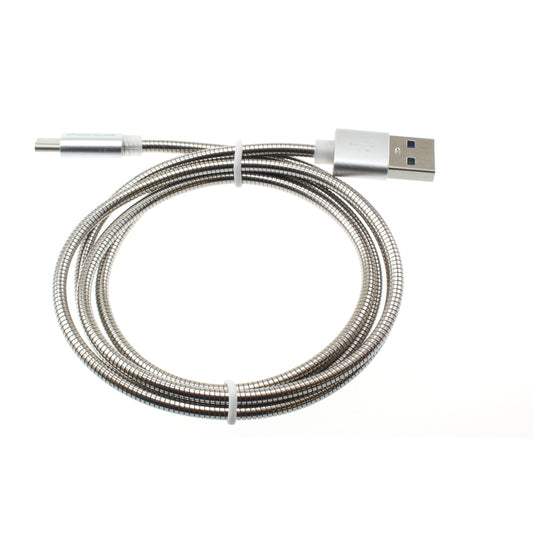 image of Metal USB Cable 3ft Type-C Charger Cord Power Wire  - BFE72 927-1