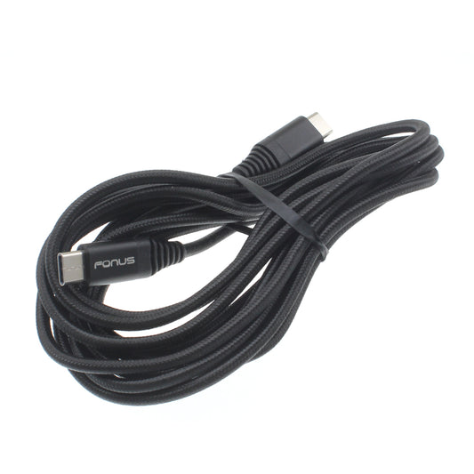 image of USB-C Cable 10ft Long Fast Charge Power Cord (Type-C to Type-C) Wire  - BFR22 1038-1