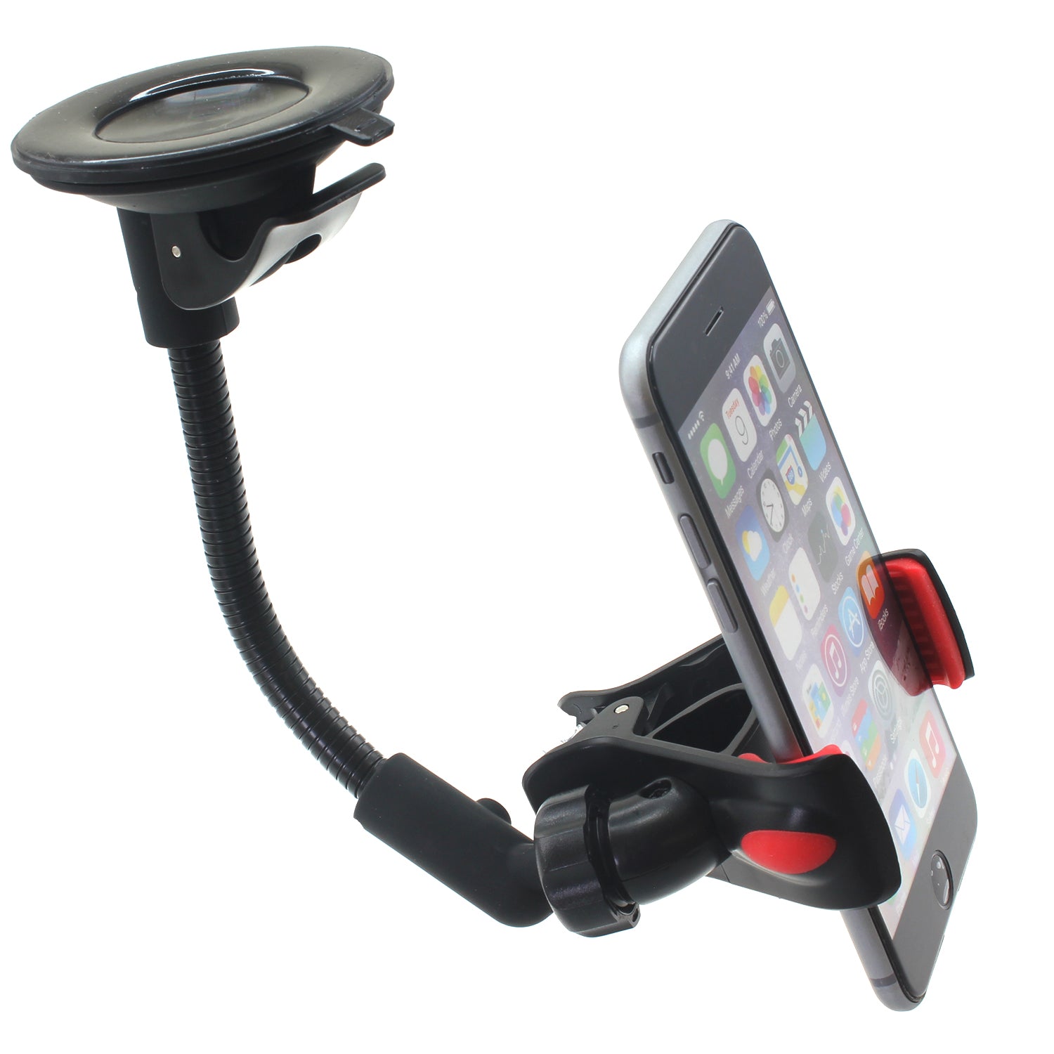 Car Mount Dash Windshield Holder Swivel Clip  - BFC51 701-1