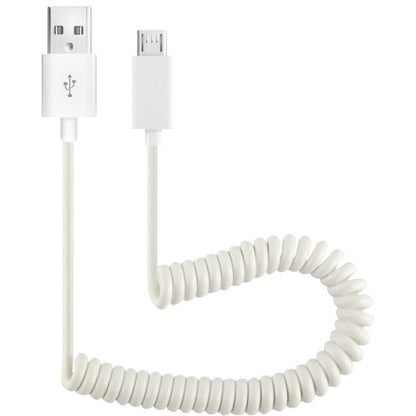 USB Cable Coiled MicroUSB Charger Cord Power  - BFK04 274-2