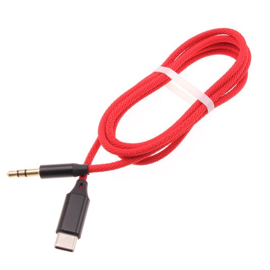 image of Aux Cable USB-C to 3.5mm Audio Cord Car Stereo Aux-in Adapter Speaker Jack Wire  - BFE42 1501-1