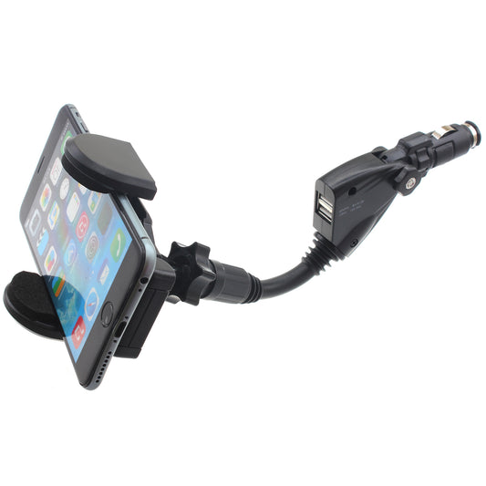 image of Car Mount Charger Holder DC Socket USB Port Cradle  - BFD52 626-1