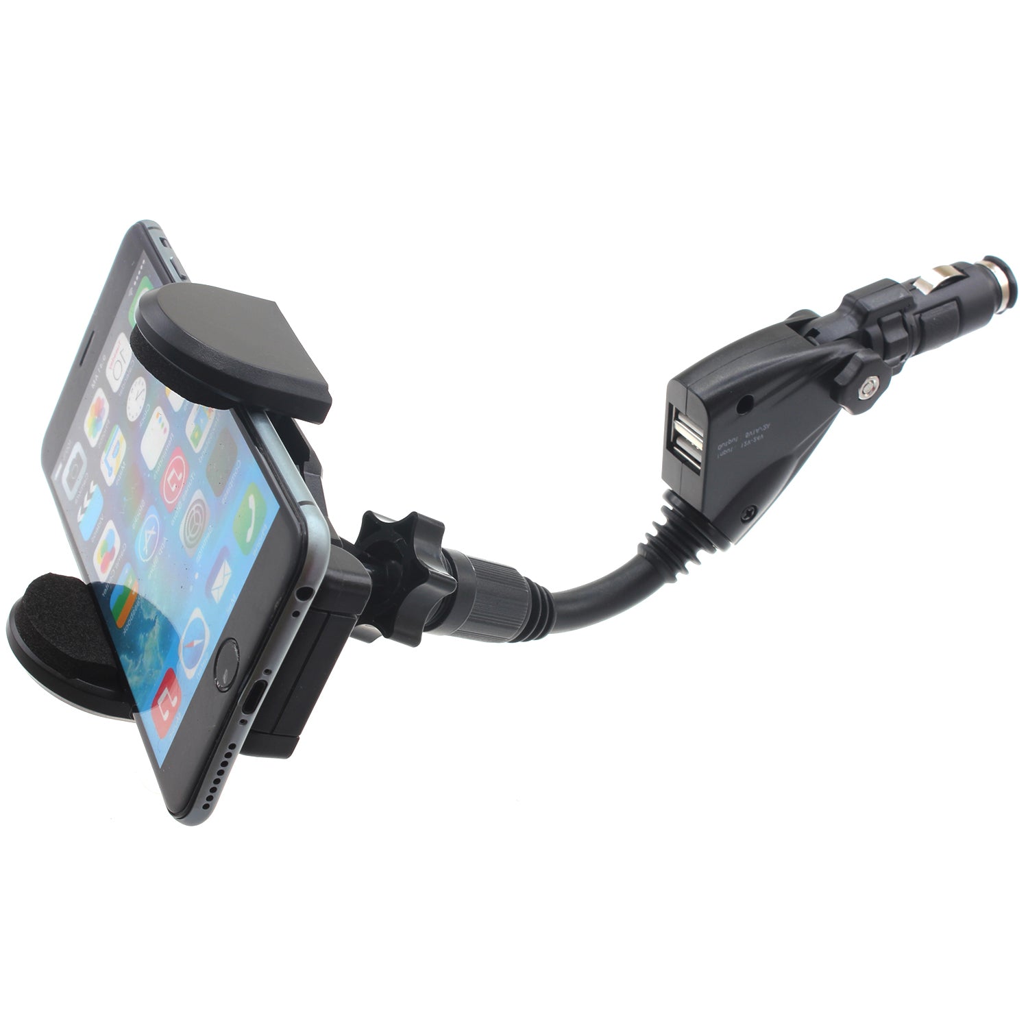 Car Mount Charger Holder DC Socket USB Port Cradle  - BFD52 626-1