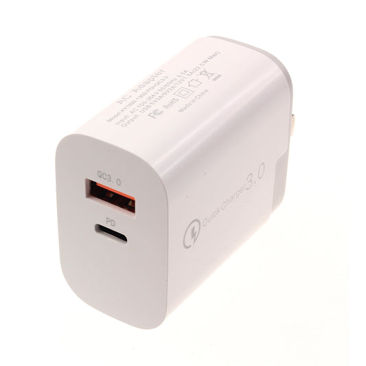 Fast Home Charger 36W 2-Port USB Type-C Port Travel Wall  - BFG65 1429-1