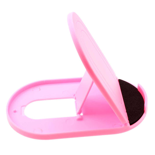 image of Fold-up Stand Pink Holder Travel Desktop Cradle  - BFS14 1628-1