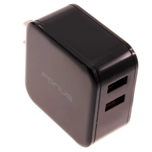 image of Fast Home Charger 30W 2-Port USB Quick Charge Port Travel Wall  - BFB96 1058-1