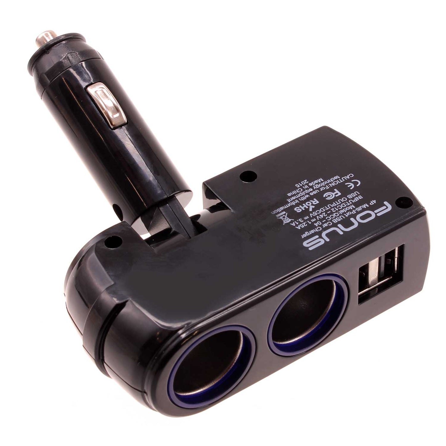 Car Charger Splitter DC Socket 2-Port USB Power Adapter Vehicle  - BFK65 705-1