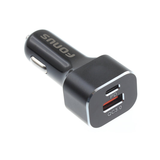 image of Quick Car Charger 36W 2-Port USB Type-C PD  Power Adapter  - BFS40 1158-1