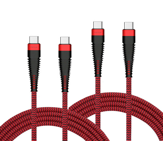 6ft and 10ft Long PD USB-C Cables Fast Charge TYPE-C to TYPE-C Cord Power Wire USB-C to USB-C Data Sync  - BFY69 1796-1