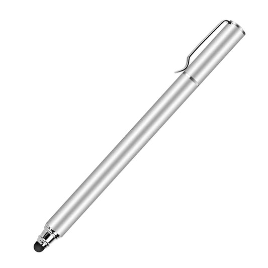 image of Stylus Touch Screen Pen Fiber Tip Aluminum Lightweight Silver Color  - BFZ51 1677-1