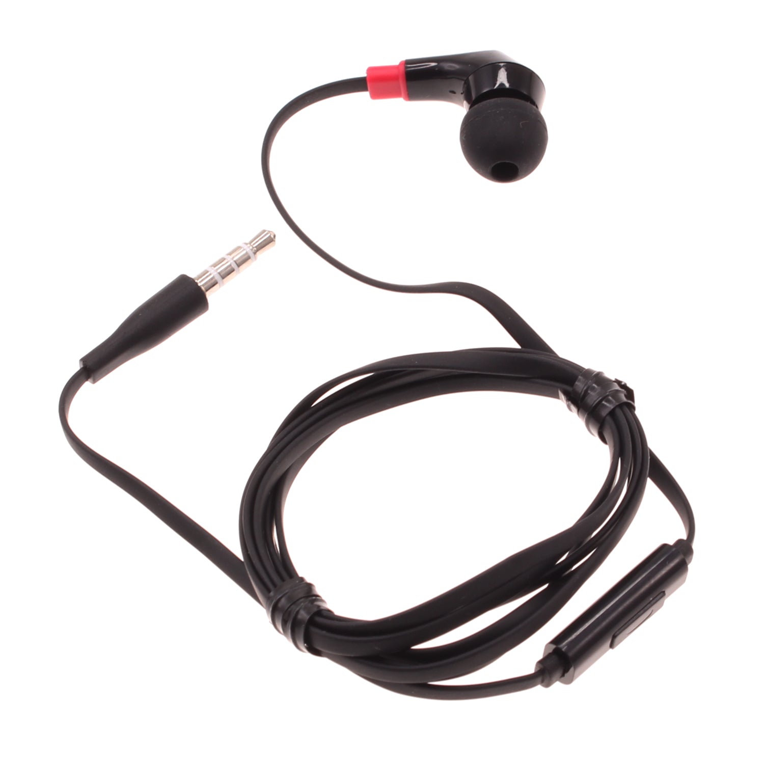 Mono Headset Earphone w Mic Wired Earbud 3.5mm Single Headphone Hands-free  - BFF47 440-1