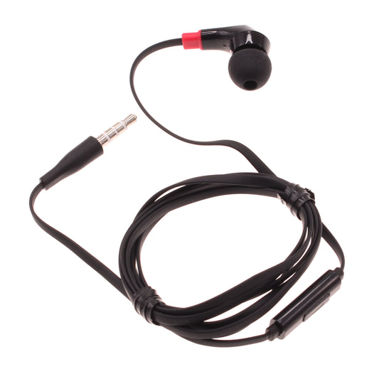 Mono Headset Earphone w Mic Wired Earbud 3.5mm Single Headphone Hands-free  - BFF47 440-1