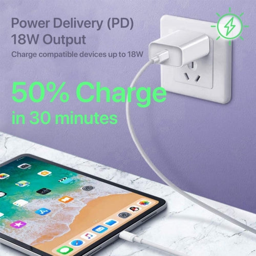 18W Fast Home Charger PD Type-C 6ft USB-C Cable Quick Power Adapter  - BFB16 1401-2