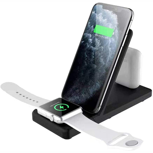 image of Wireless Charger 15W Fast Folding Stand 2-Coils Charging Pad  - BFZ82 1704-1