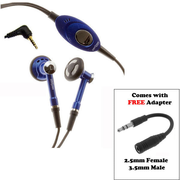 Headset 2.5mm to 3.5mm Adapter Earphones Microphone Headphones Earbuds  - BFP08 339-5